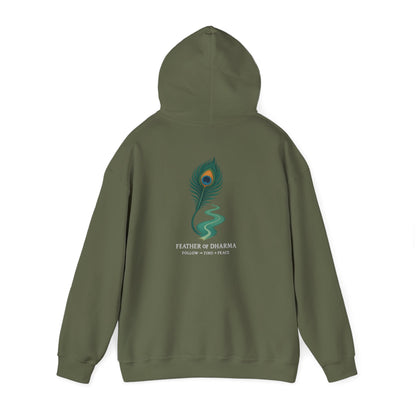 “Feather of Dharma” Spiritual Path Hoodie