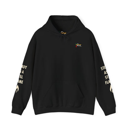 “Wisdom in Motion” – Sthitaprajna Sleeve Art Unisex Hoodie