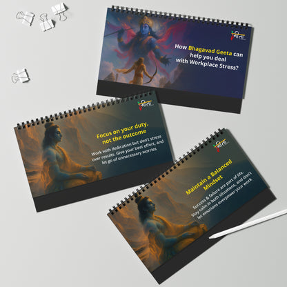 Krishna Inspirational Quote Desktop Display – Spiral-Bound Album