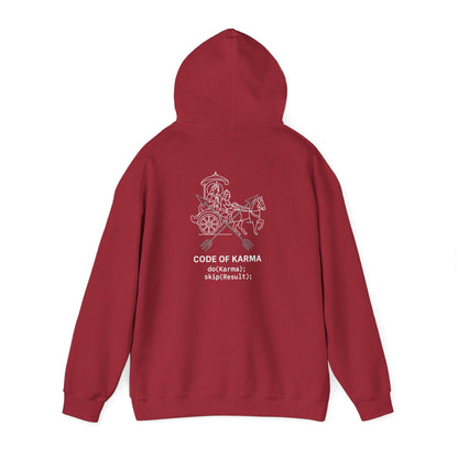 Drive the Karma, Not the Outcome” Krishna Chariot Hoodie