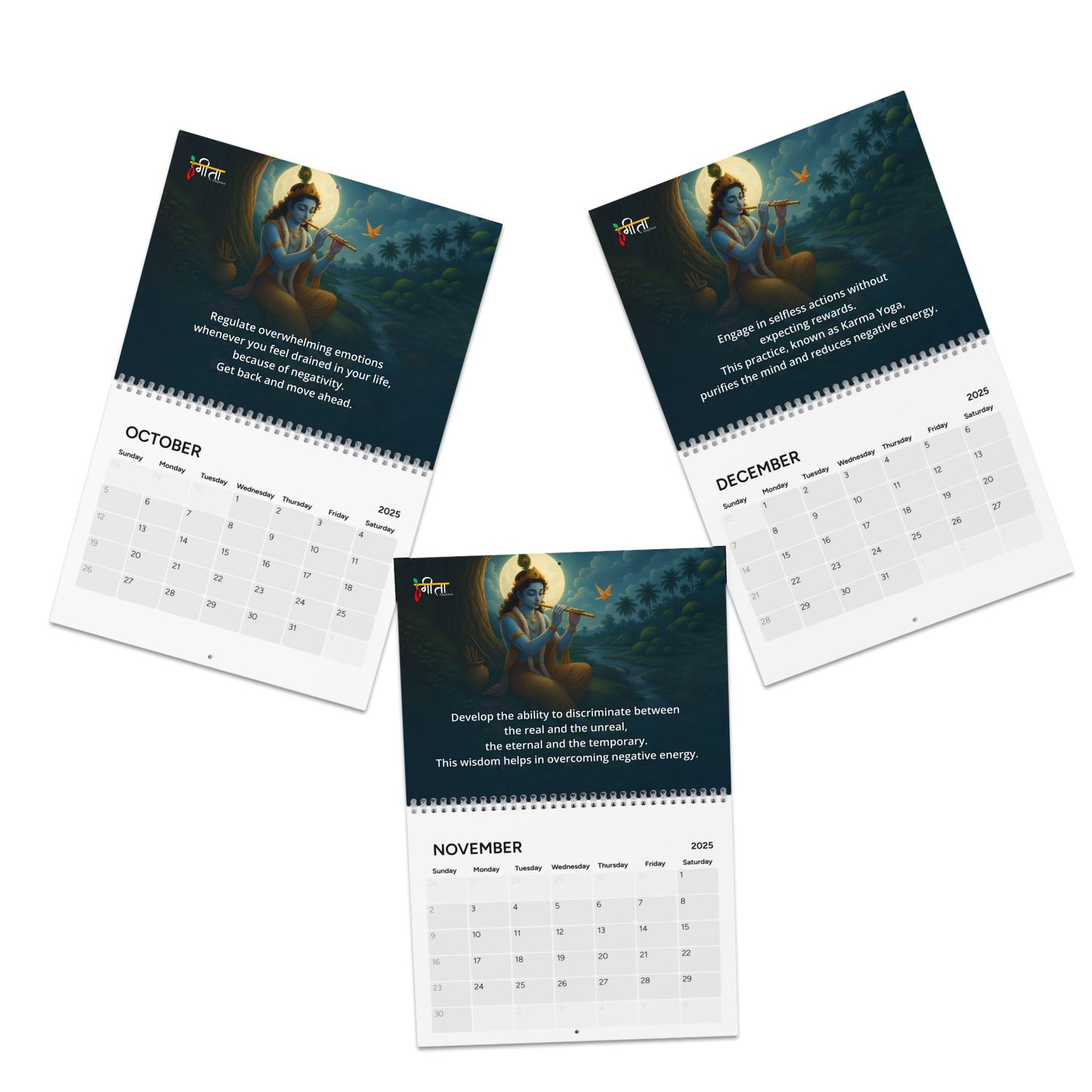 2025 Krishna Consciousness Calendar – Divine Guidance for Modern Work Life