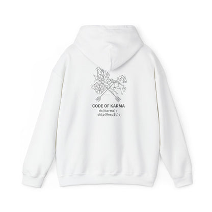 Drive the Karma, Not the Outcome” Krishna Chariot Hoodie