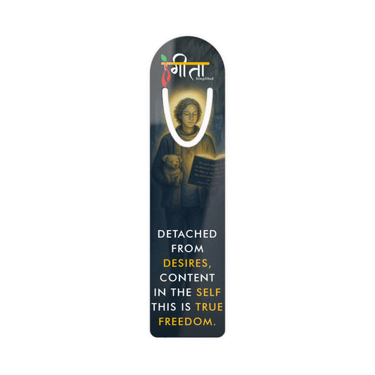 “Wisdom & Warmth” Bookmark – Gita-Inspired Calm