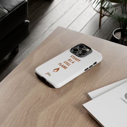 “Still Flame” – The Strength of Inner Calm Phone Case