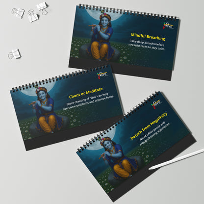 Krishna Quote Desk Album – Daily Spiritual Reminders for Calm & Clarity