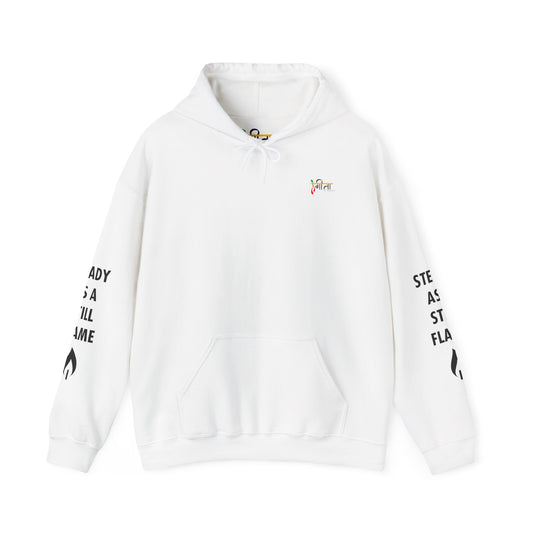 “Wisdom in Motion” – Sthitaprajna Sleeve Art Unisex Hoodie