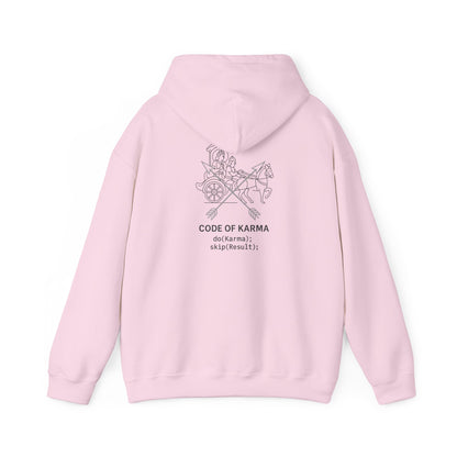 Drive the Karma, Not the Outcome” Krishna Chariot Hoodie