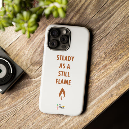 “Still Flame” – The Strength of Inner Calm Phone Case