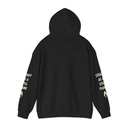 “Wisdom in Motion” – Sthitaprajna Sleeve Art Unisex Hoodie