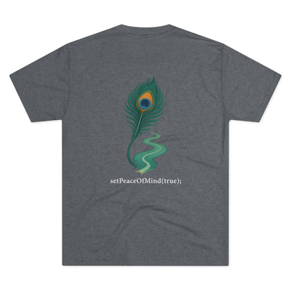 setPeaceOfMind(true); Serenity Multicolored Tee