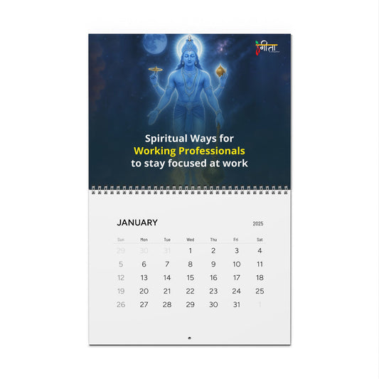 Bhagvad Gita Wall Calendar – Karma & Wisdom for Every Month