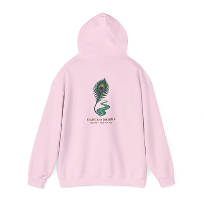 “Feather of Dharma” Spiritual Path Hoodie