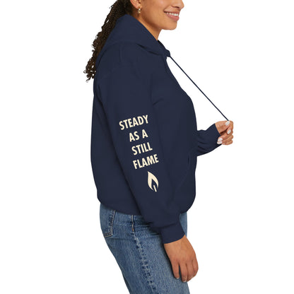 “Wisdom in Motion” – Sthitaprajna Sleeve Art Unisex Hoodie