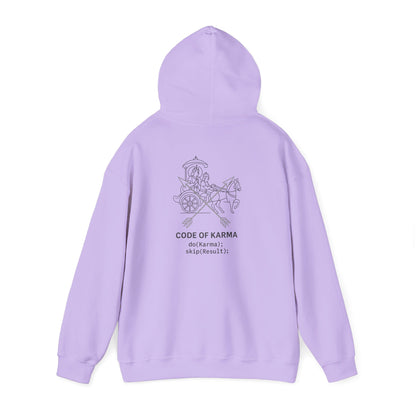 Drive the Karma, Not the Outcome” Krishna Chariot Hoodie
