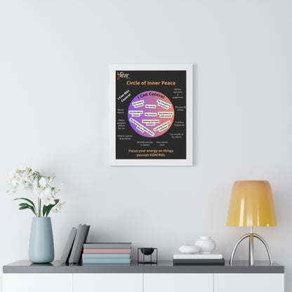 Ready to hang framed artwork on karma and control